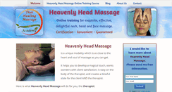 Desktop Screenshot of heavenlyheadmassage.com