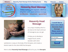 Tablet Screenshot of heavenlyheadmassage.com